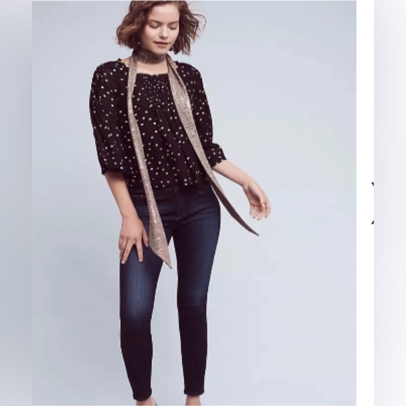 Anthropologie Floreat | ‘everafter’ Cropped Flowy Blouse - Picture 2 of 5